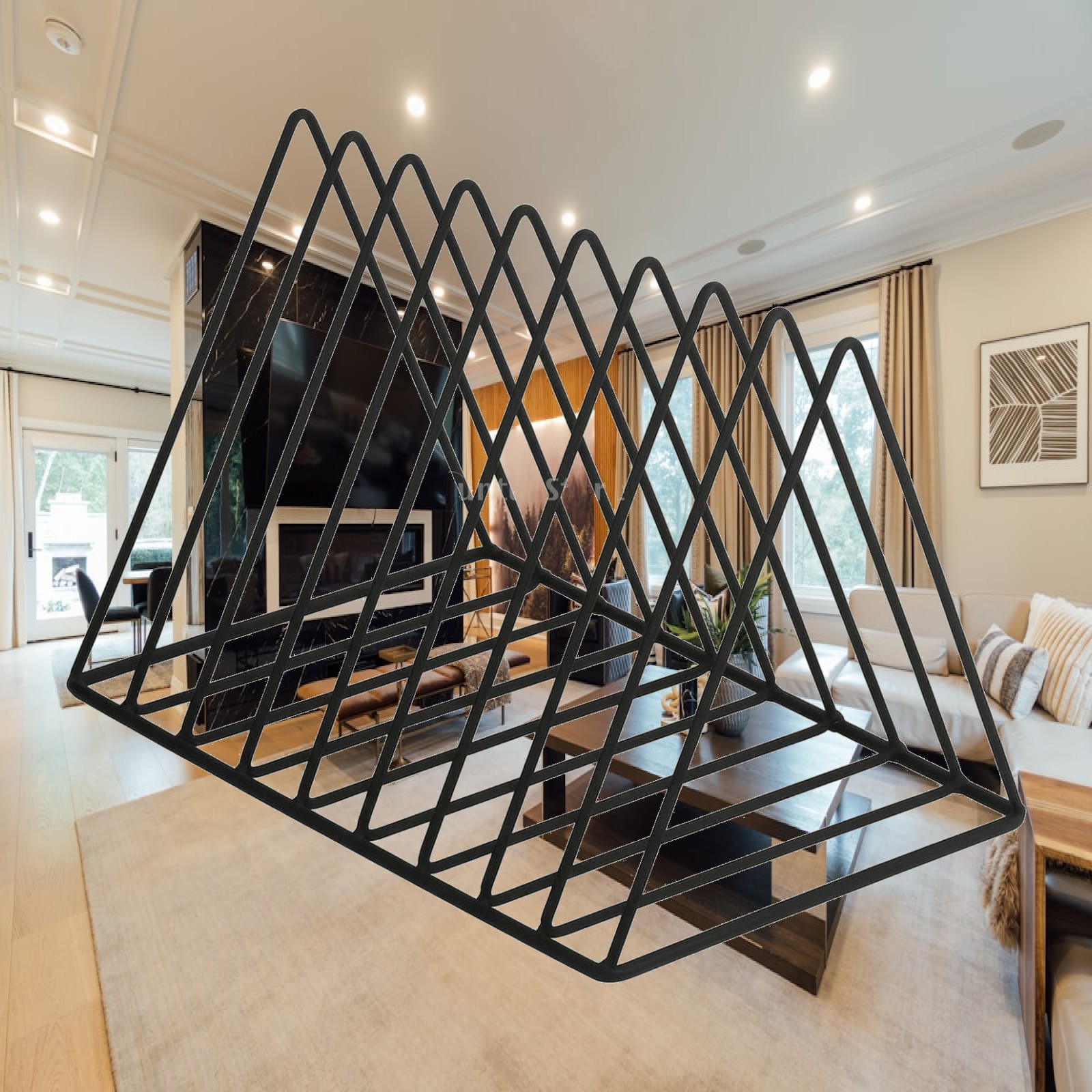 Magazine Holder Rack - منظم سطح المكتب من سلك الحديد،