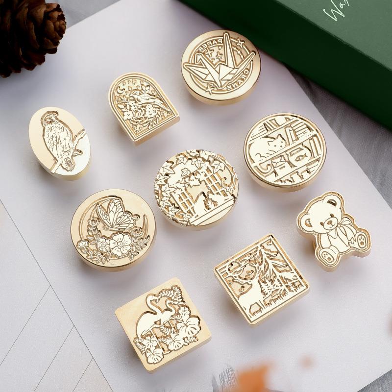 Wax Seal Stamp Set - الحيوان النباتية ختم من الشمع ختم