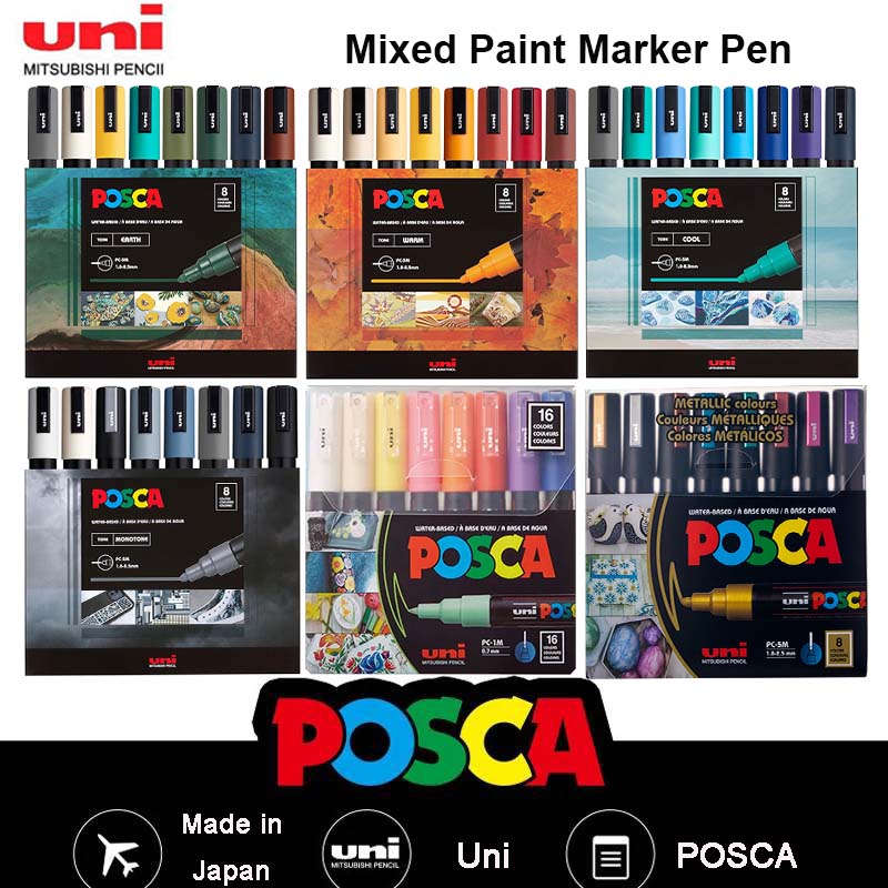 Copic Marker Sketch - مجموعة أقلام تحديد الألوان Uni Posca