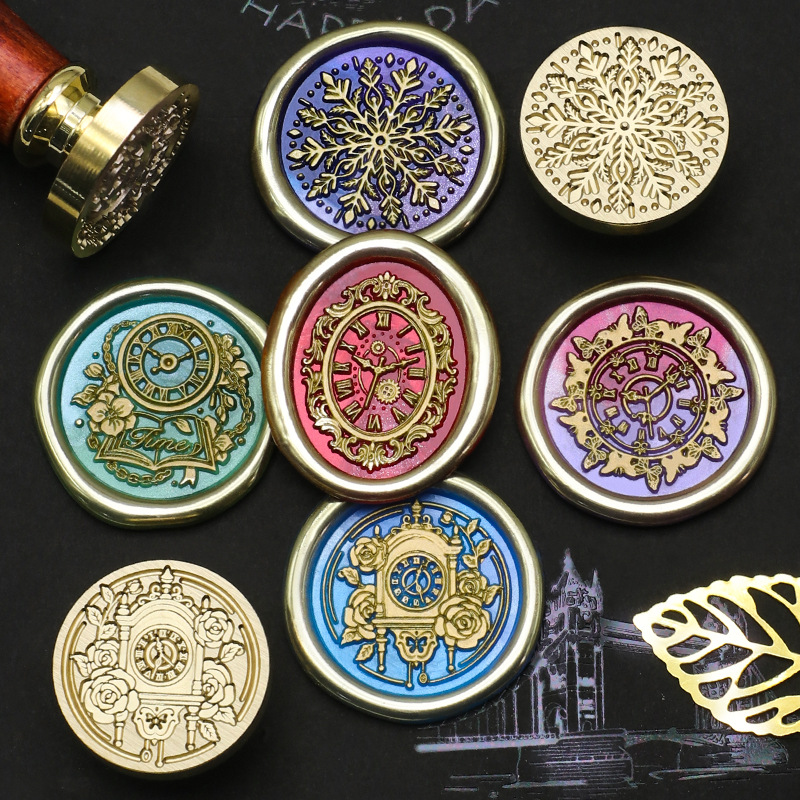 Wax Seal Stamp Set - الرجعية ساعة ختم من الشمع الدب