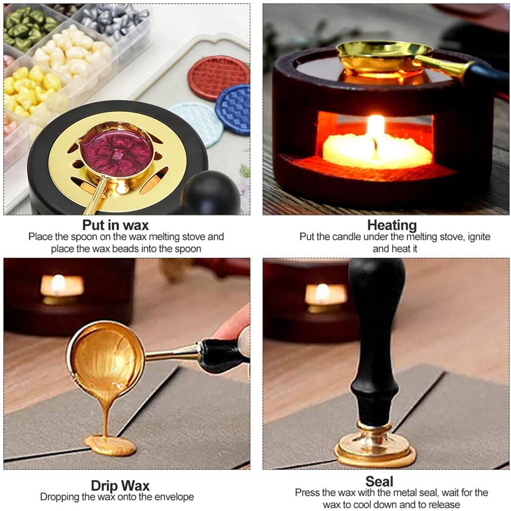 مجموعة أختام شمعية 2/3 قطع مع  - مراجعة Wax Seal Stamp Set وسعره